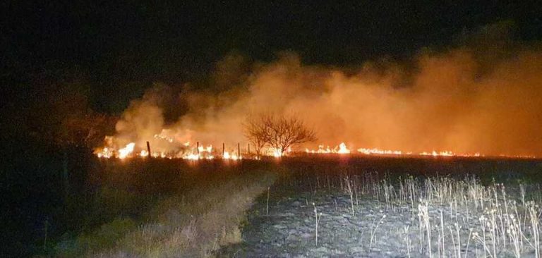 Cómo fue el incendio cerca de la Santa Rosa